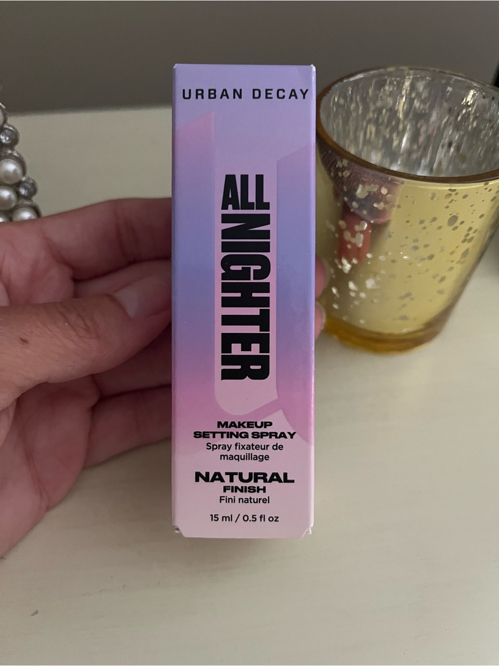 Urban Decay All Nighter Setting Spray in Pink and Purple Ombre Box - Picture 2 of 2